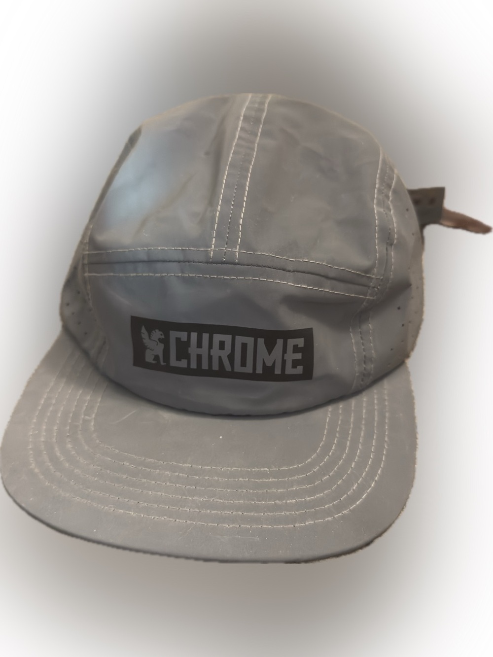 Chrome 5-Panel Hat - Reflective NEW WITH TAGS